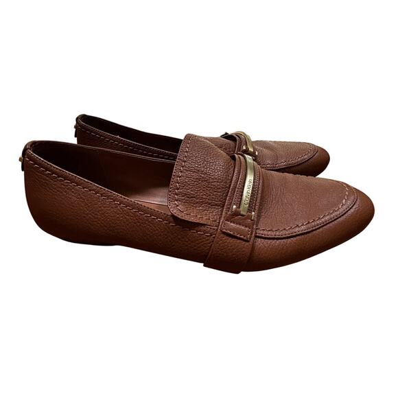 Calvin Klein tan leather loafers flats slip on casual shoes ladies US size 9 - Picture 10 of 15